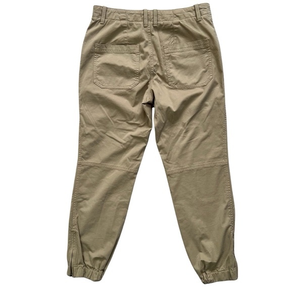 QUINCE Women's Organic Stretch Cotton Twill Utility Pant Light Khaki Size 6 - Picture 3 of 16